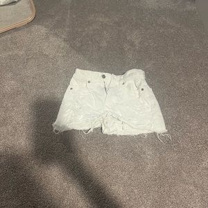 White American eagle jean shorts